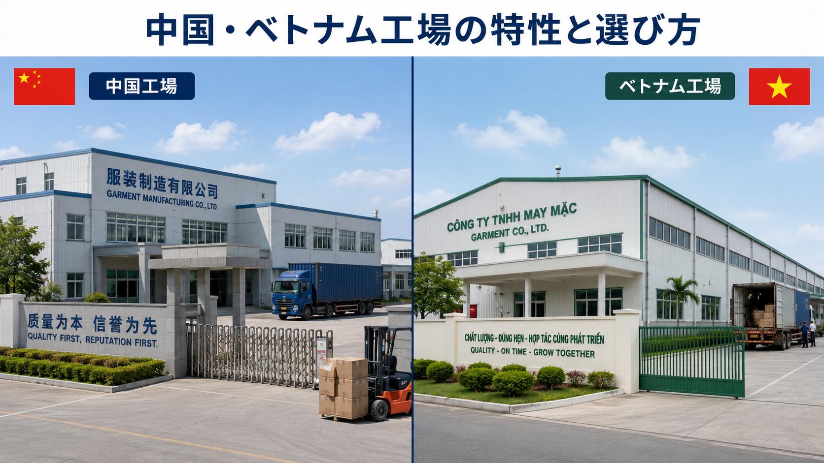 中国・ベトナム工場の特性と選び方 — 生産拠点の実態を整理する